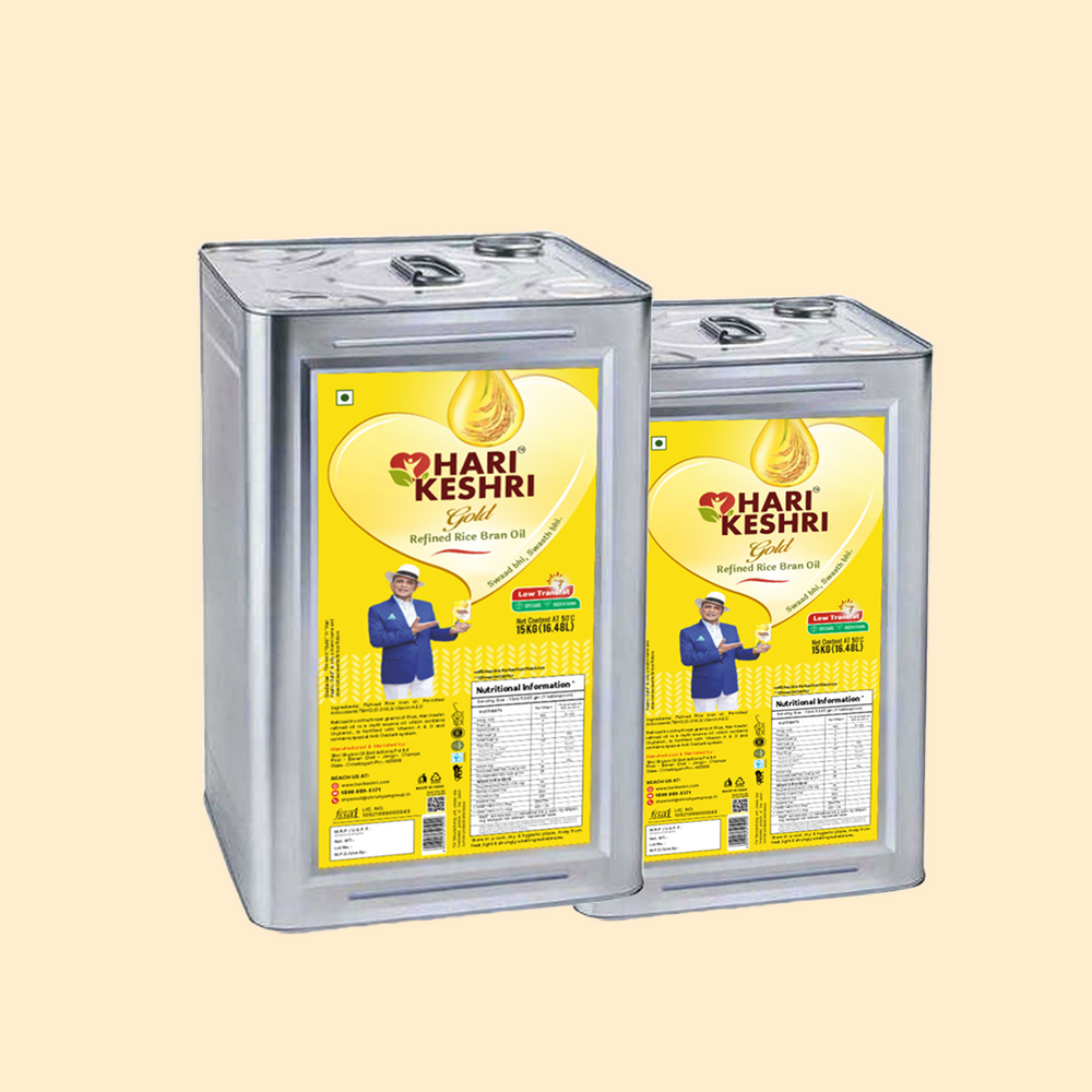Hari Keshri Rice Bran Oil 15L Tin