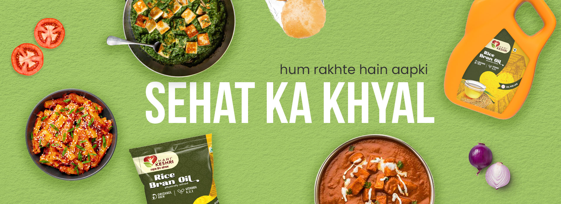 Hari Keshri Rice Bran Oil – India ka apna Cooking Oil