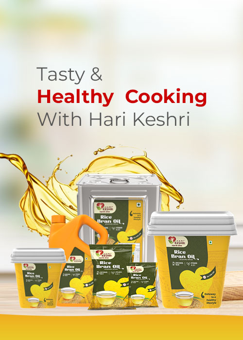 Hari Keshri Rice Bran Oil – India ka apna Cooking Oil