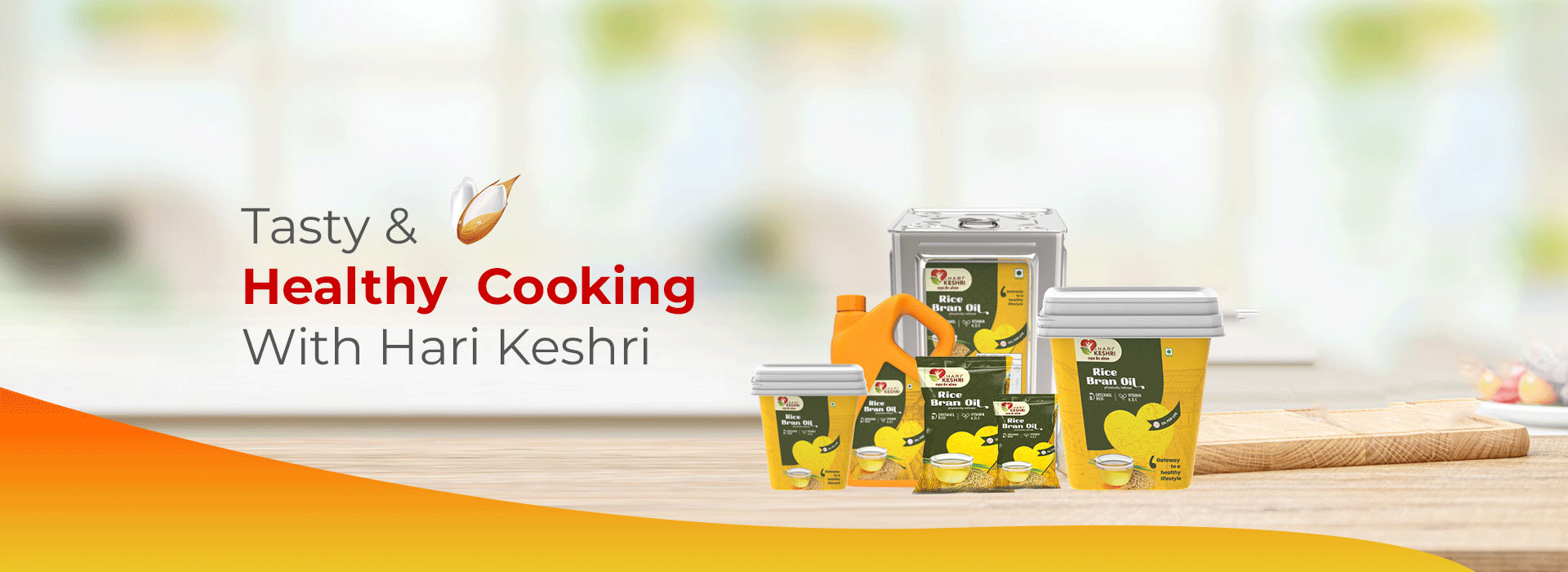 Hari Keshri Rice Bran Oil – India ka apna Cooking Oil